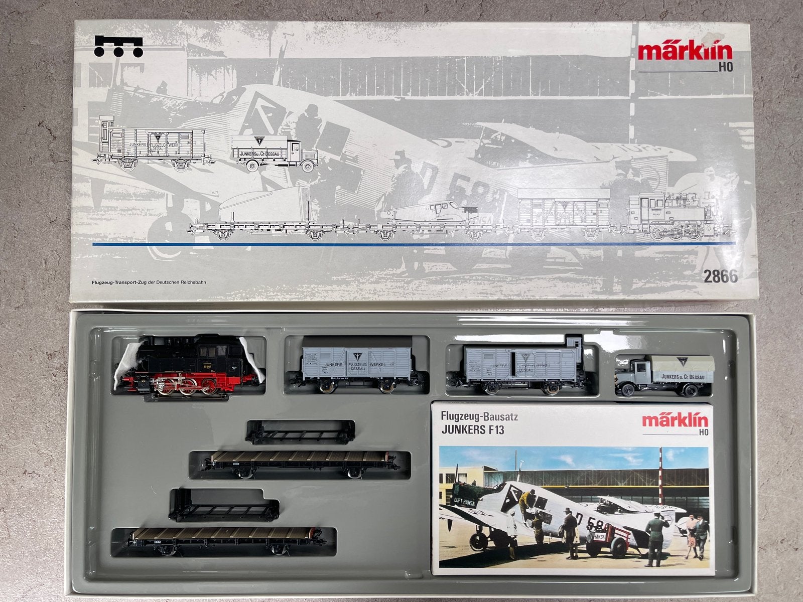 ** NIEUW ** Märklin 2866 ** VLIEGTUIGTRANSPORT **, Wisselstroom, Treinset, Nieuw, Ophalen of Verzenden