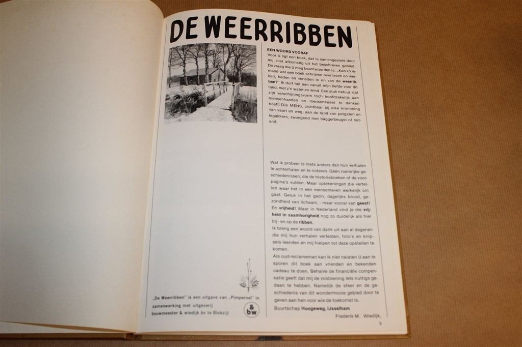 De Weerribben — Natuur, Geschiedenis & Bewoners, Boeken, Ophalen of Verzenden, Gelezen, Natuur algemeen