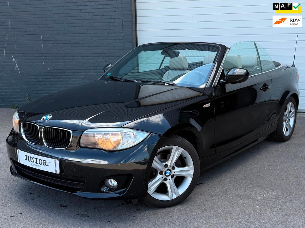 BMW 1-serie Cabrio 118i High Executive LEDER/ORGNL/CRUISE/VO, 1-Serie, Euro 5, Beige, Cabriolet
