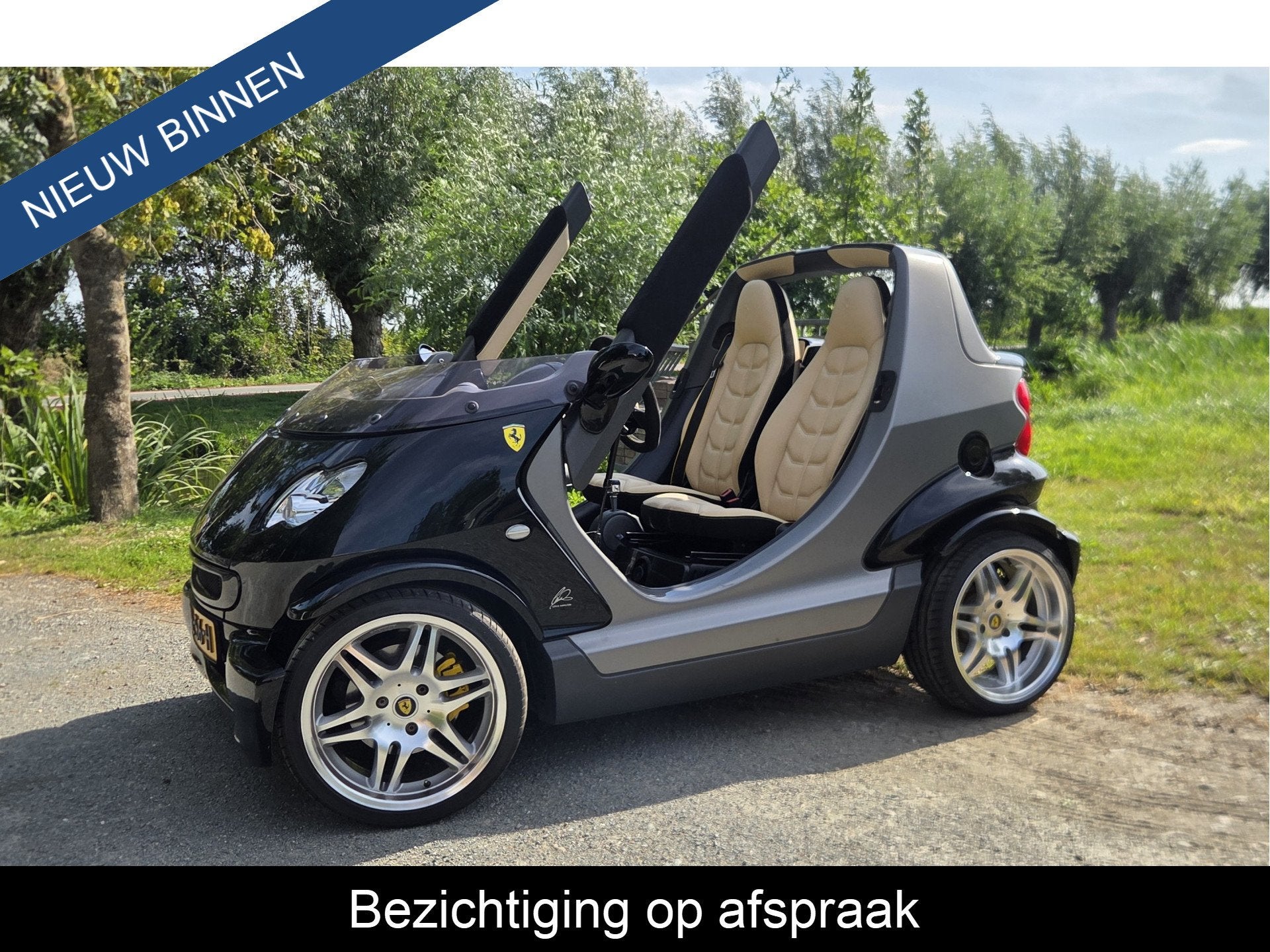Smart Crossblade smart crossblade * UNIEK DESIGN * BRABUS !, Automaat, Gebruikt, Cabriolet, Zwart