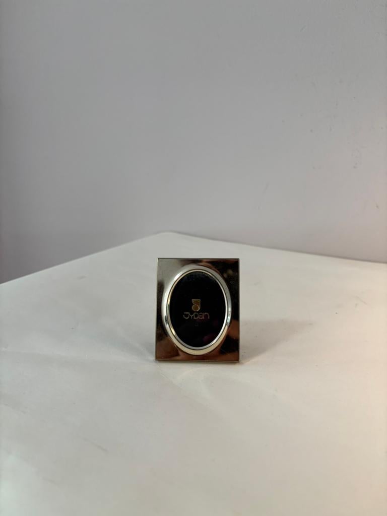 Vintage Jyden fotolijstje pasfoto verzilverd, Gebruikt, Verzenden, *, *