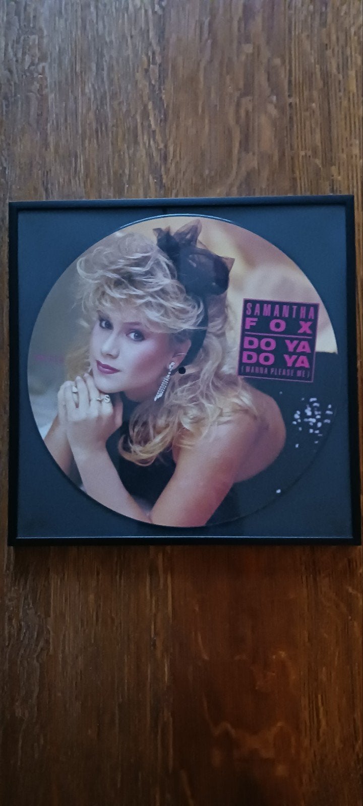 PICTURE DISC MAXI SINGLE  SAMANTHA FOX DO YA DO YA INGELIJST, Maxi-single, Ophalen of Verzenden, Zo goed als nieuw, Pop