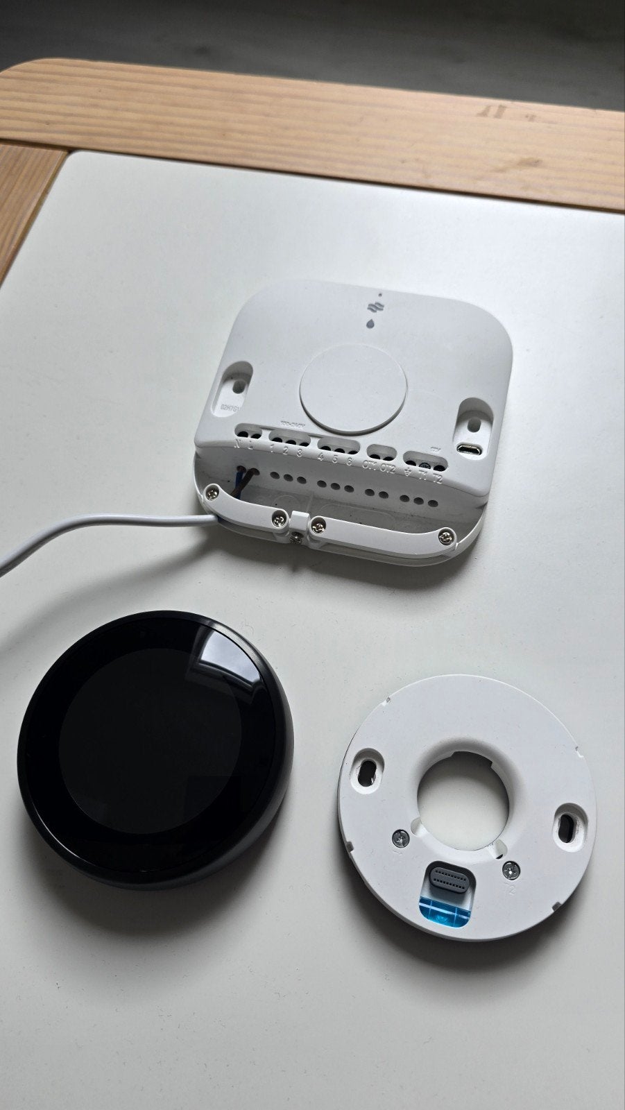 Google Nest 3 Thermostaat met Heat Link en standaard, Ophalen of Verzenden, Slimme thermostaat, Zo goed als nieuw