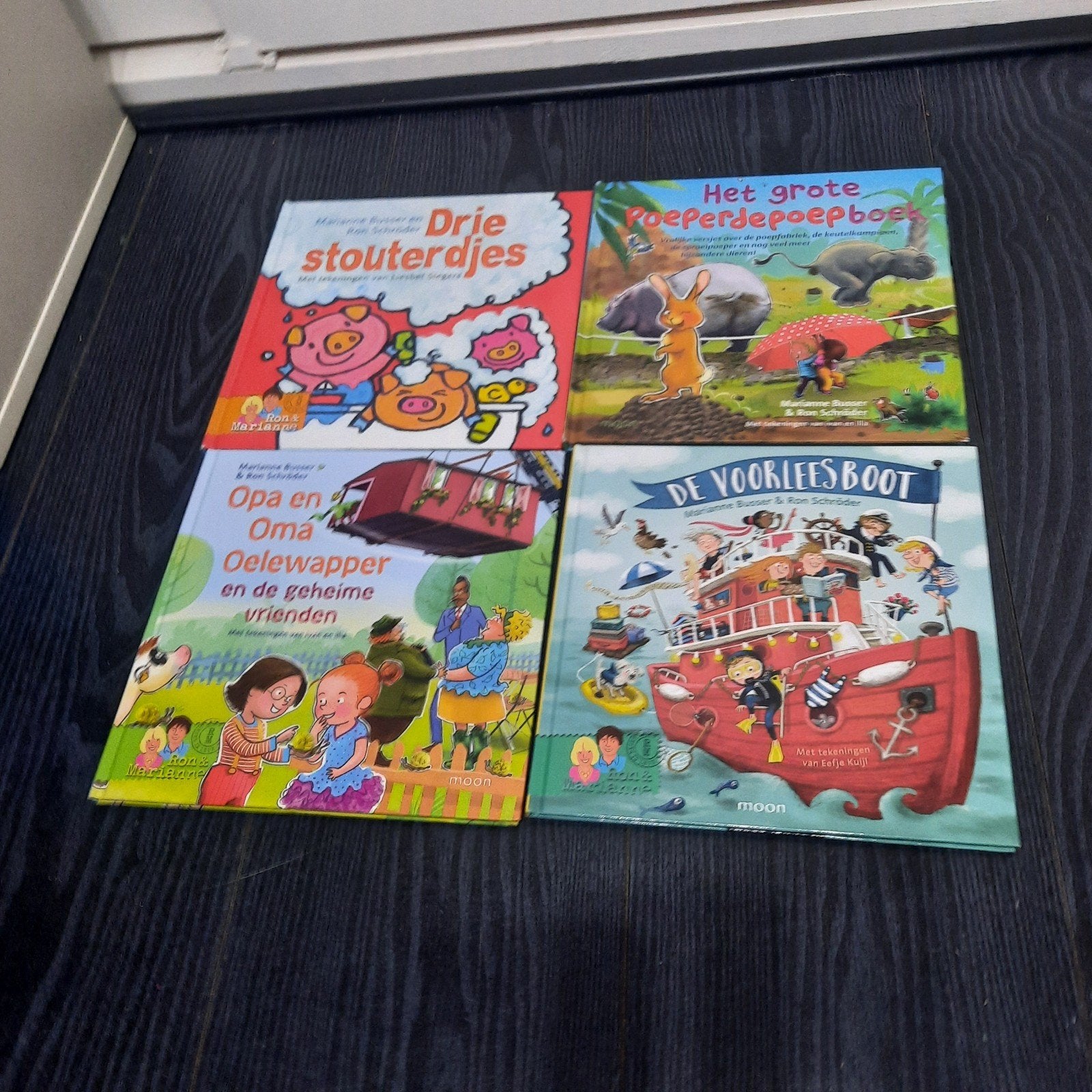 Leuke kinderboeken set: Drie Stouterdjes, Voorleesboot en .., Ophalen, Fictie algemeen, Jongen of Meisje, Diverse auteurs