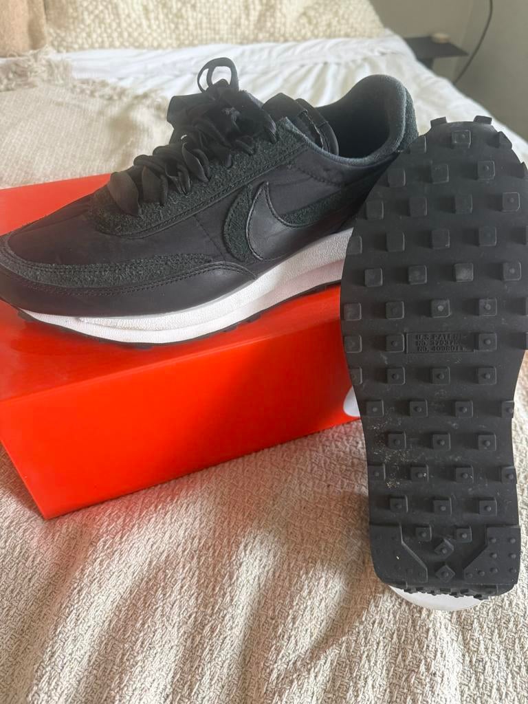 Nike LD Waffle Sacai Triple Black, Kleding | Heren, Schoenen, Ophalen of Verzenden, Zo goed als nieuw, Zwart