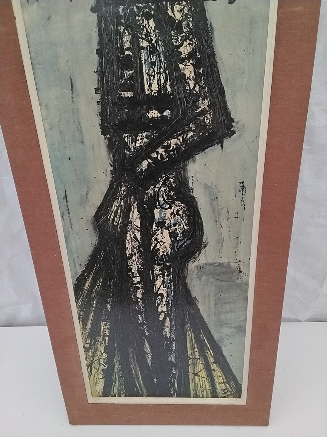 Vintage print van Bernard Buffet - Stiervechter, Antiek en Kunst, Figuren, Papier/karton, Ophalen of Verzenden, Ingelijst