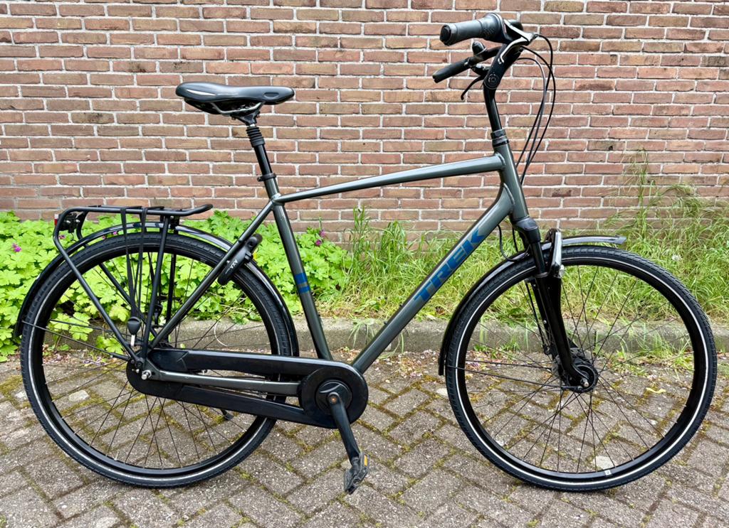 Trek District 2 herenfiets maat L (60cm), Fietsen en Brommers, Fietsen | Heren | Herenfietsen, Versnellingen, Zo goed als nieuw