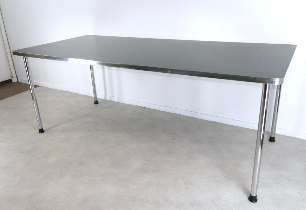 tafel Gispen Today 686 Dutch Originals 90x200 cm zwart blad, Gebruikt, -, -, 200 cm of meer