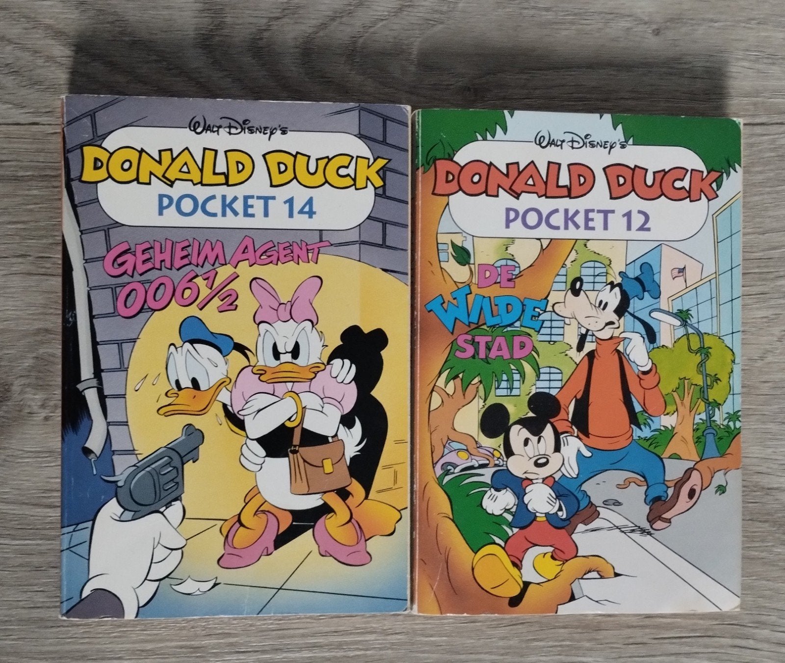 2 Donald Duck pockets Nr 12 & 14, allebei uit 1993 voor €5., Boeken, Europa, Nieuw, Ophalen of Verzenden, Meerdere comics