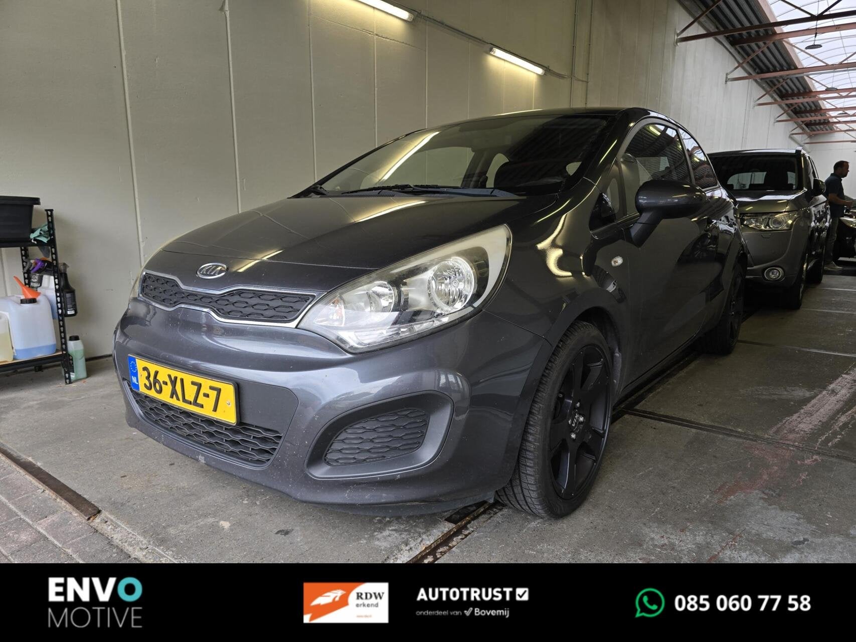Kia Rio 1.2 CVVT Comfort Pack Airco/Bluetooth/LMV, Auto's, Euro 5, 4 cilinders, Met garantie (alle), Origineel Nederlands