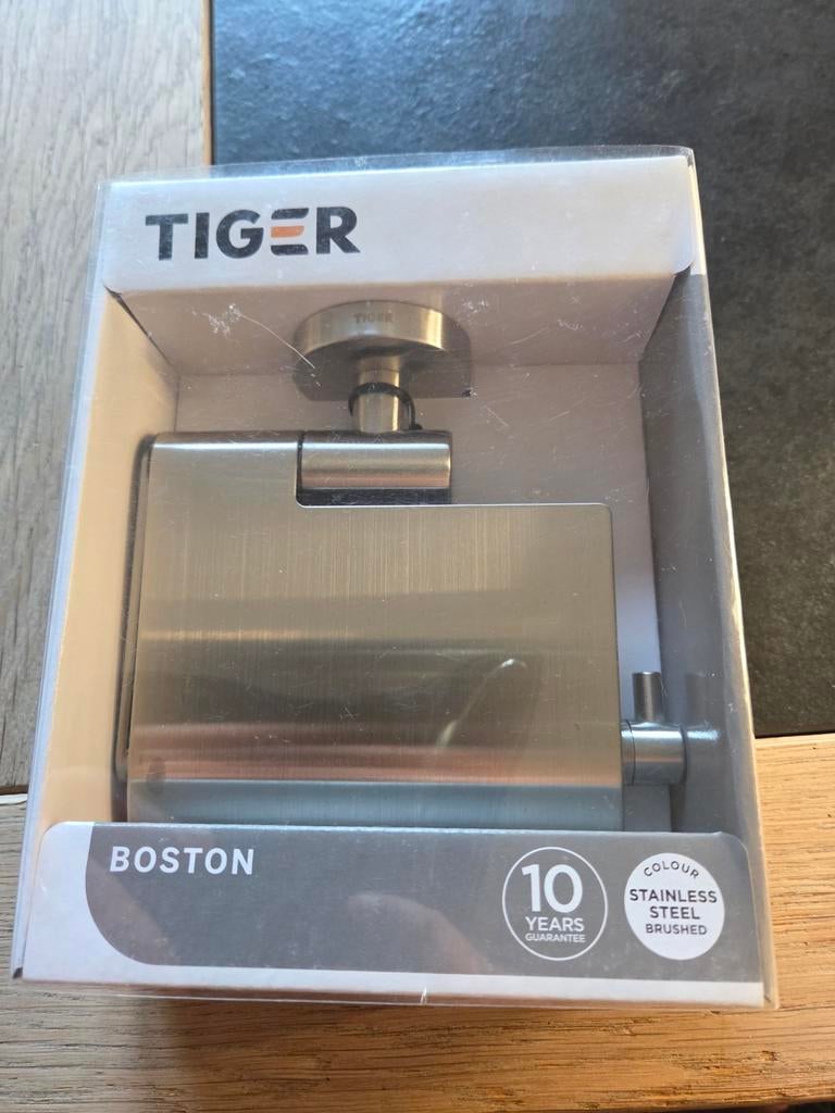 Tiger toiletrolhouder, Ophalen, Nieuw, Zwart
