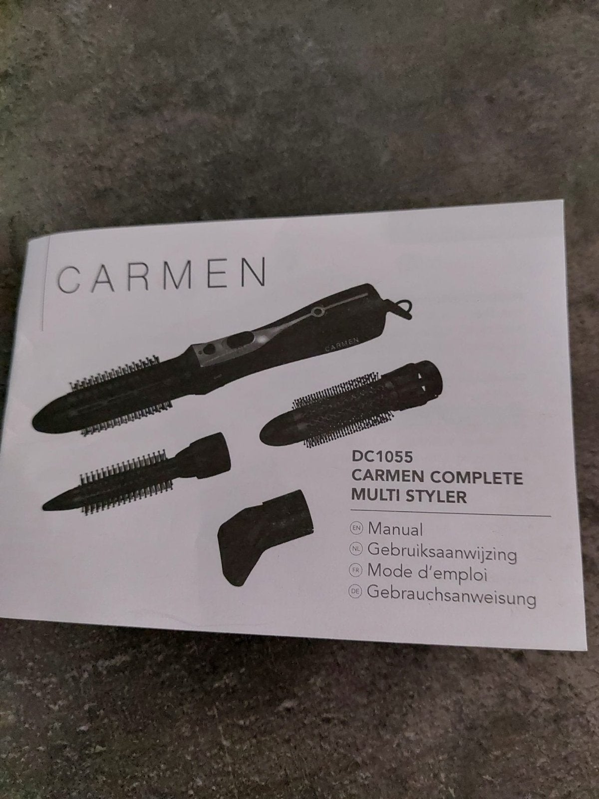 Carmen DC1055 Complete Multi Styler - Haarstyling Set, Ophalen of Verzenden, Zo goed als nieuw, Haarverzorging