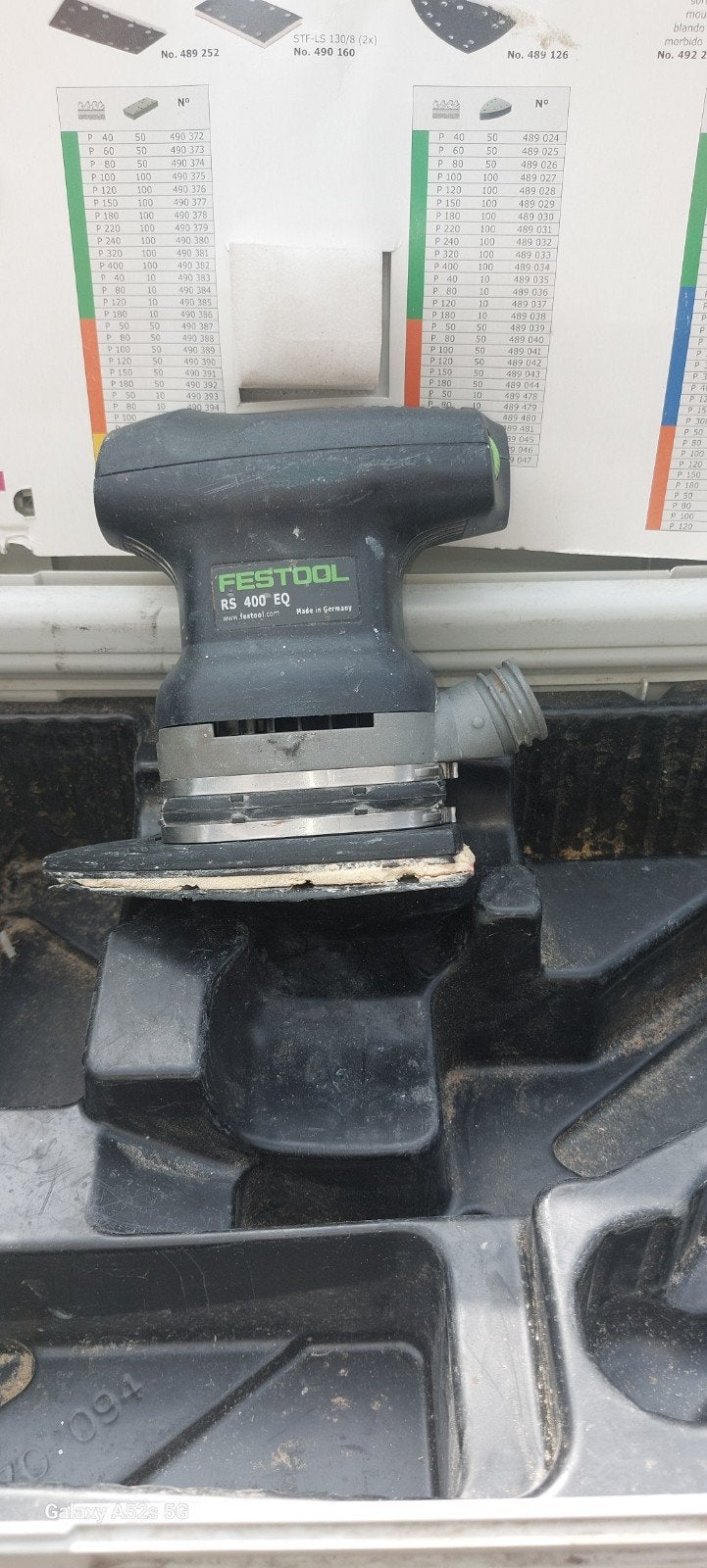 Festool schuur machine RS 400 EQ, Ophalen, Gebruikt, Minder dan 600 watt, Vlakschuurmachine
