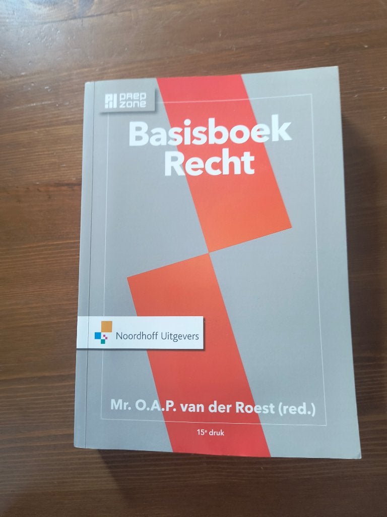 Basisboek recht, Ophalen, Diverse auteurs, HBO, Zo goed als nieuw