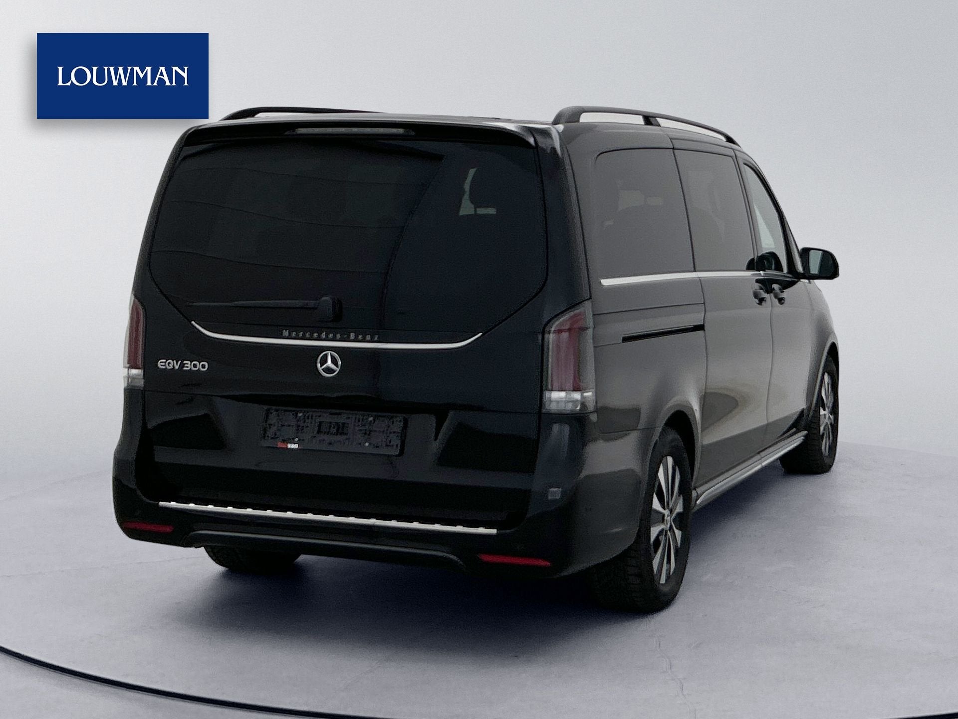 Mercedes-Benz EQV 300 L2 90kWh 7 persoons Leder Elektr schui, Auto's, Gebruikt, Zwart, 2525 kg, 7 stoelen