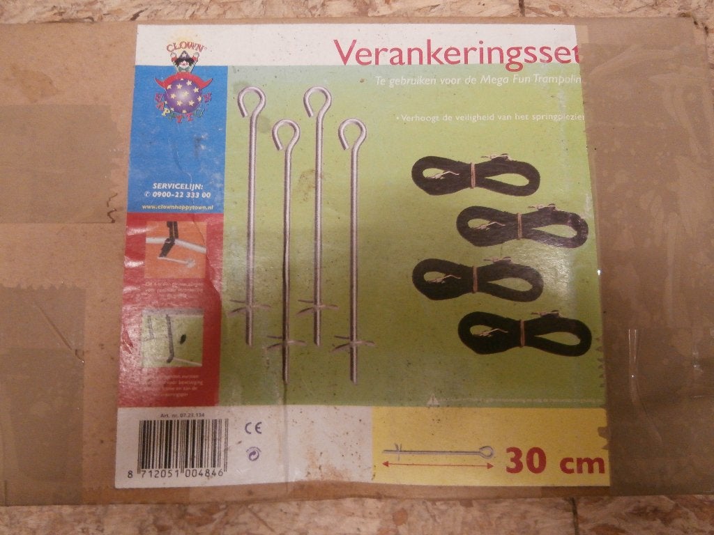 Verankeringsset voor een trampoline of tentluifel, Ophalen of Verzenden, Nieuw