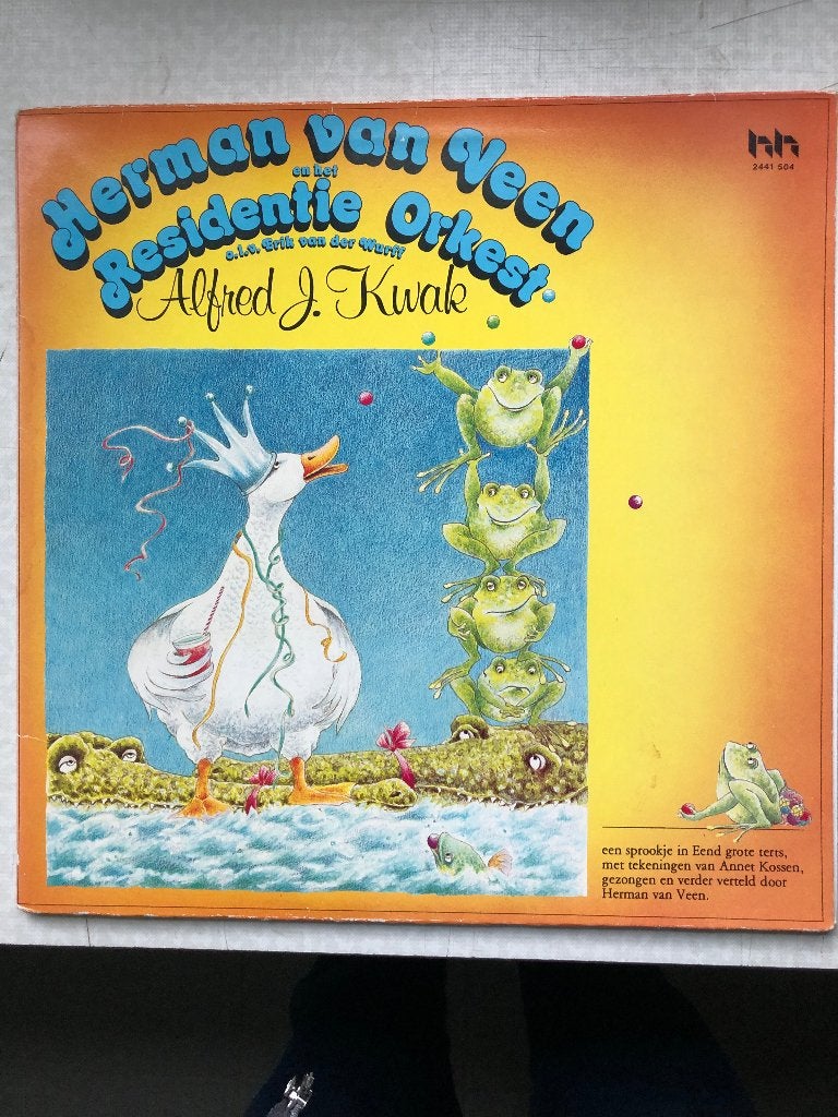 Lp Herman van Veen en het residentie orkest - Alfred J.Kwak, LP, Gebruikt, Cabaret of Kleinkunst, Ophalen of Verzenden