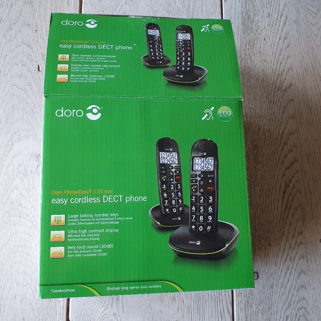 Telefoon duo hand Doro phono easy 110, Telecommunicatie, Vaste telefoons | Handsets en Draadloos, Ophalen of Verzenden, Nieuw