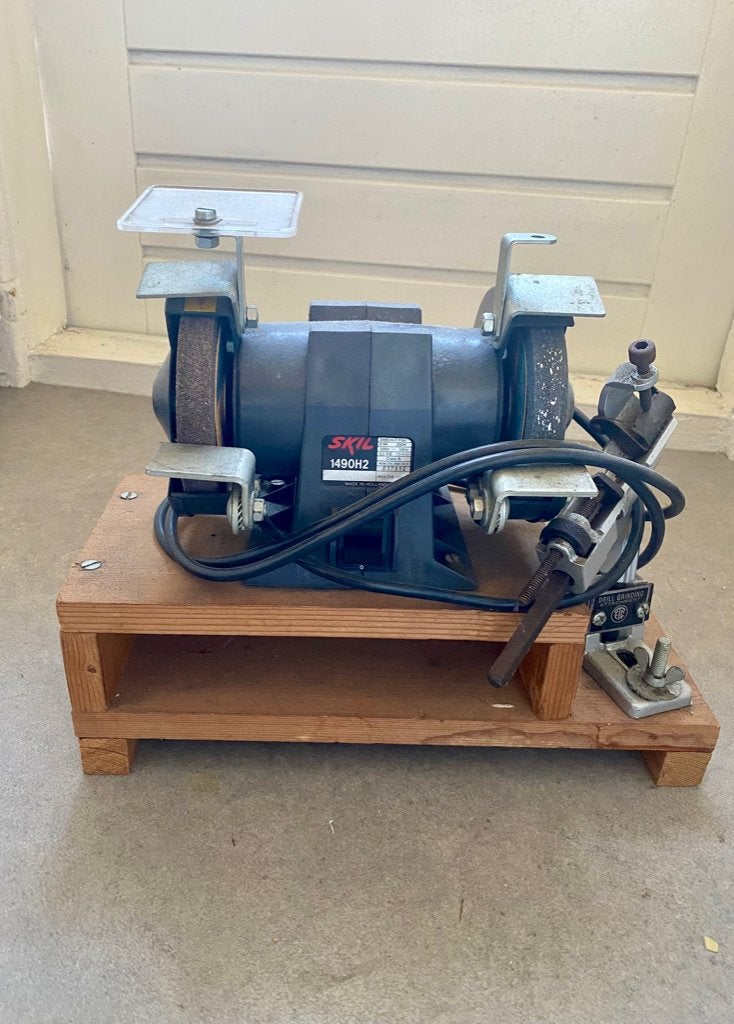 Skil werkbank slijpmachine, Ophalen of Verzenden, Minder dan 700 watt, Werkbankslijpmachine