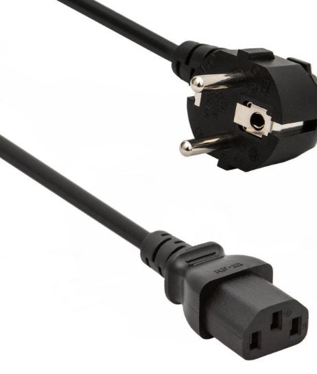 Valueline Voedingskabel Trapezium 5 m Zwart, Ophalen of Verzenden, Nieuw
