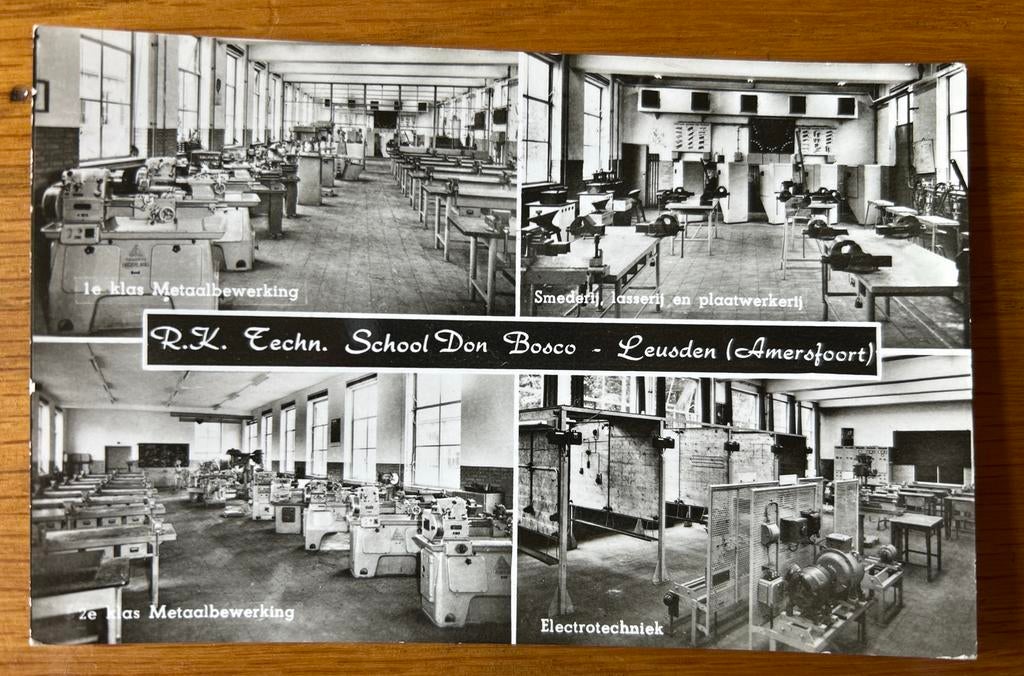 Ansichtkaart Leusden Amersfoort school Huize Don Bosco, Verzamelen, Ophalen of Verzenden, 1960 tot 1980, Gelopen, Utrecht