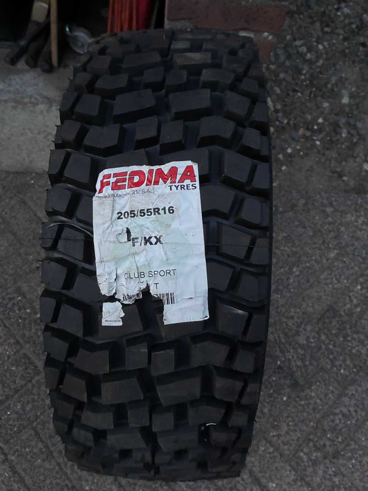 4 nieuwe autosport noppenbanden 205/55R16 FEDIMA, Auto diversen, Ophalen, Nieuw