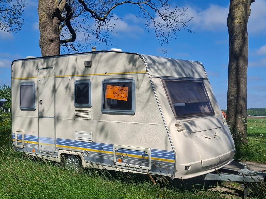NETTE Lmc Liberty 410tz '99 vastbed toilet dorema nwe banden, Dwarsbed, Treinzit, 750 - 1000 kg, 4 tot 5 meter