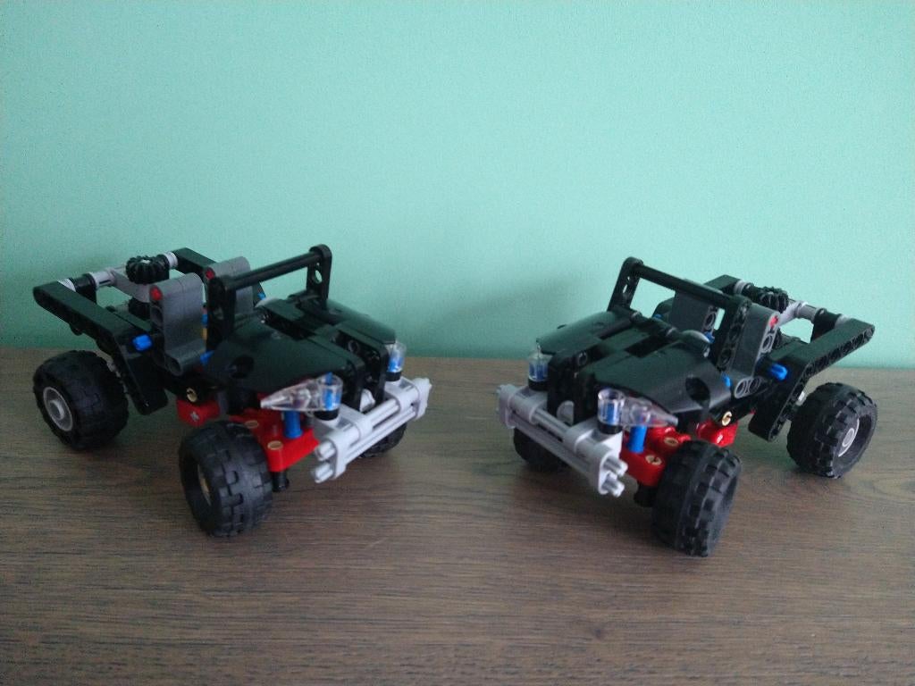 2x Lego Technic 8066 Off-roader 4x4 terreinwagen, Lego, Ophalen of Verzenden, Zo goed als nieuw, Complete set