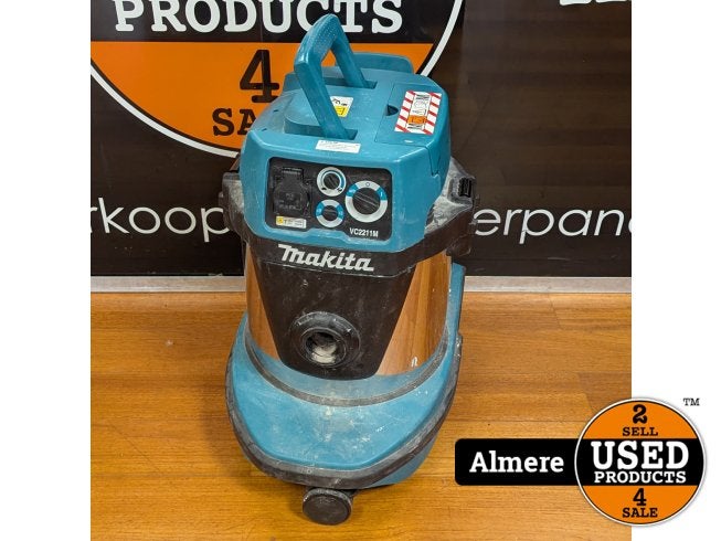 Makita VC2211MX1 Stofzuiger M-klasse | Prima staat, Makita, Zo goed als nieuw, Support@makita.com, Makita Corporation, 3-11-8, Sumiyoshi-cho, 
Anjo, Aichi 446-8502
Japan