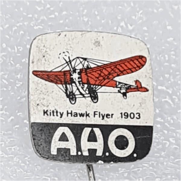 SP0567 Speldje A.H.O. Kitty Hawk Flyer 1903, Ophalen of Verzenden, Gebruikt, Overige onderwerpen