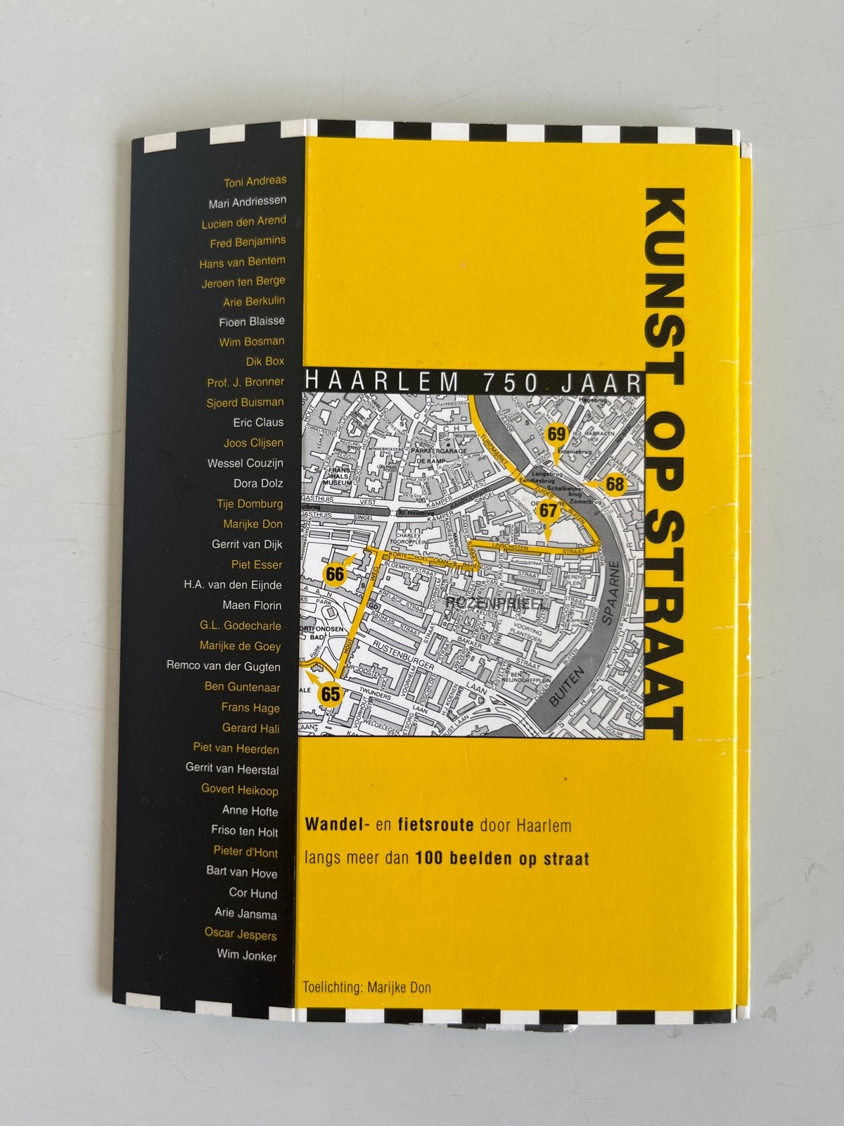 Kunst op Straat: Wandel- en Fietsroute Haarlem, Overige merken, Fiets- of Wandelgids, Ophalen of Verzenden, Zo goed als nieuw