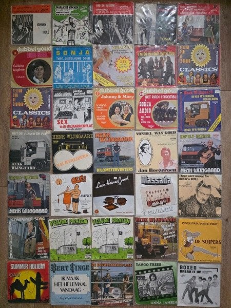 Telstar singels, Cd's en Dvd's, Vinyl | Nederlandstalig, Ophalen, Gebruikt, 7 inch, Levenslied of Smartlap