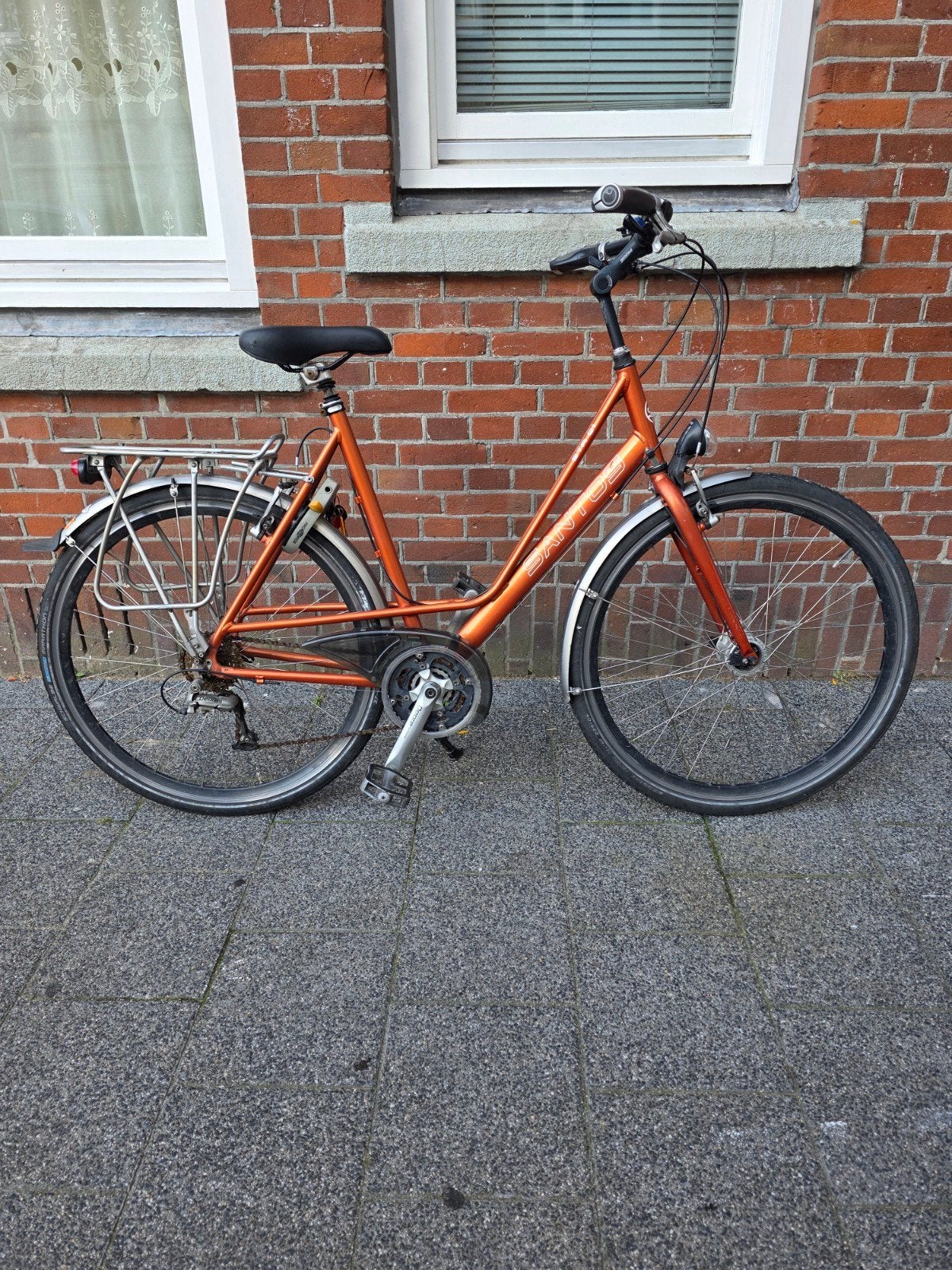 Santos str 01 damesfiets 28 inch with 27 gears, Fietsen en Brommers, 56 cm of meer, Zo goed als nieuw, Meer dan 20 versnellingen