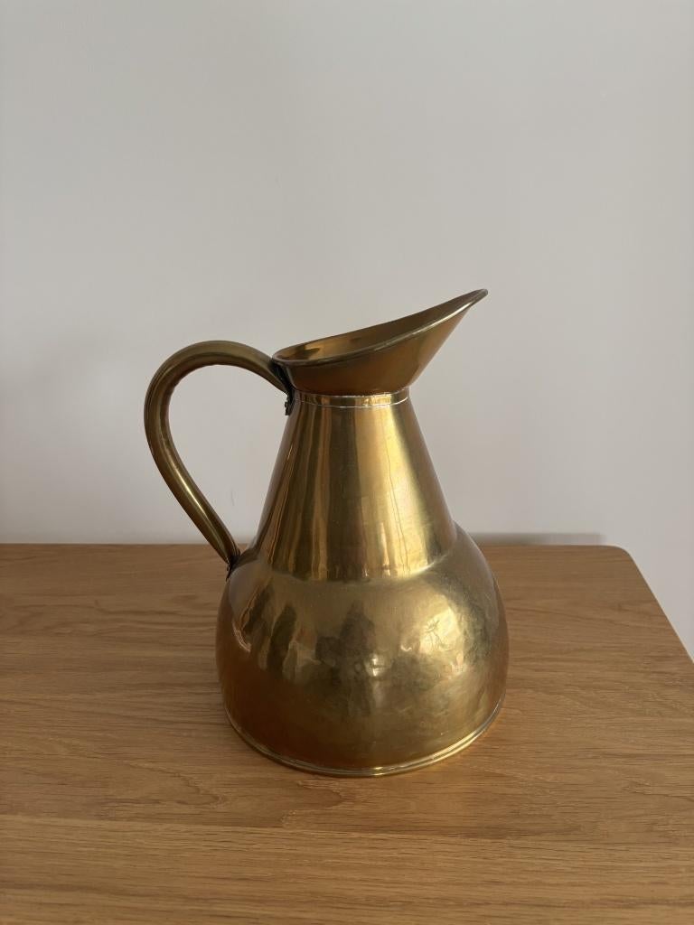GEELKOPEREN MELKKAN - ENGELAND ca. 1900, Antiek en Kunst, Antiek | Koper en Brons, Ophalen of Verzenden, Koper