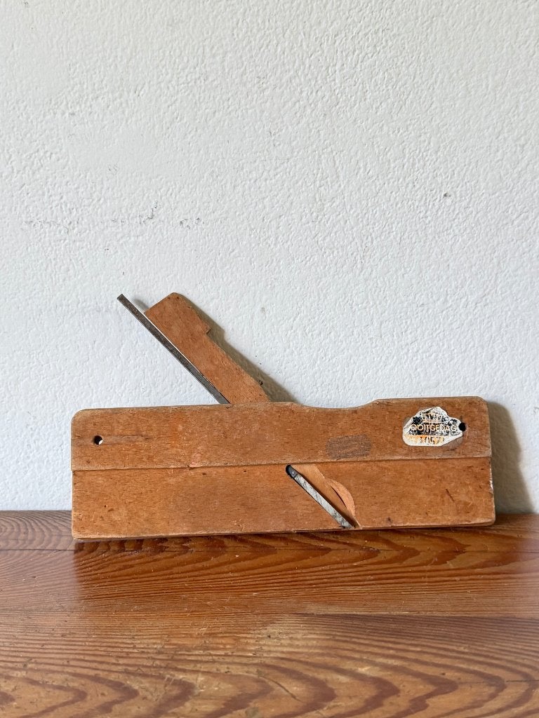 Vintage houten schaaf – Oud timmermansgereedschap, Antiek en Kunst, Ophalen of Verzenden