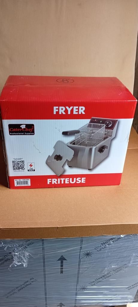 Caterchef friteuse model 688.005 (nieuw), 4 liter of meer, Ophalen of Verzenden, Nieuw, Uitneembare binnenpan
