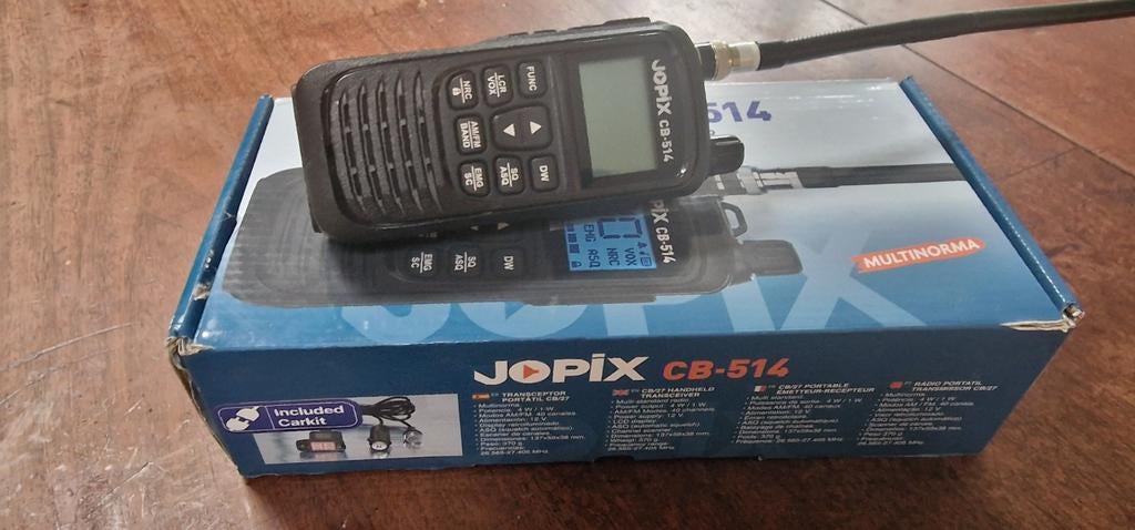 Jopix cb-514 met antenne en oplaadkabel, Ophalen of Verzenden, Zo goed als nieuw