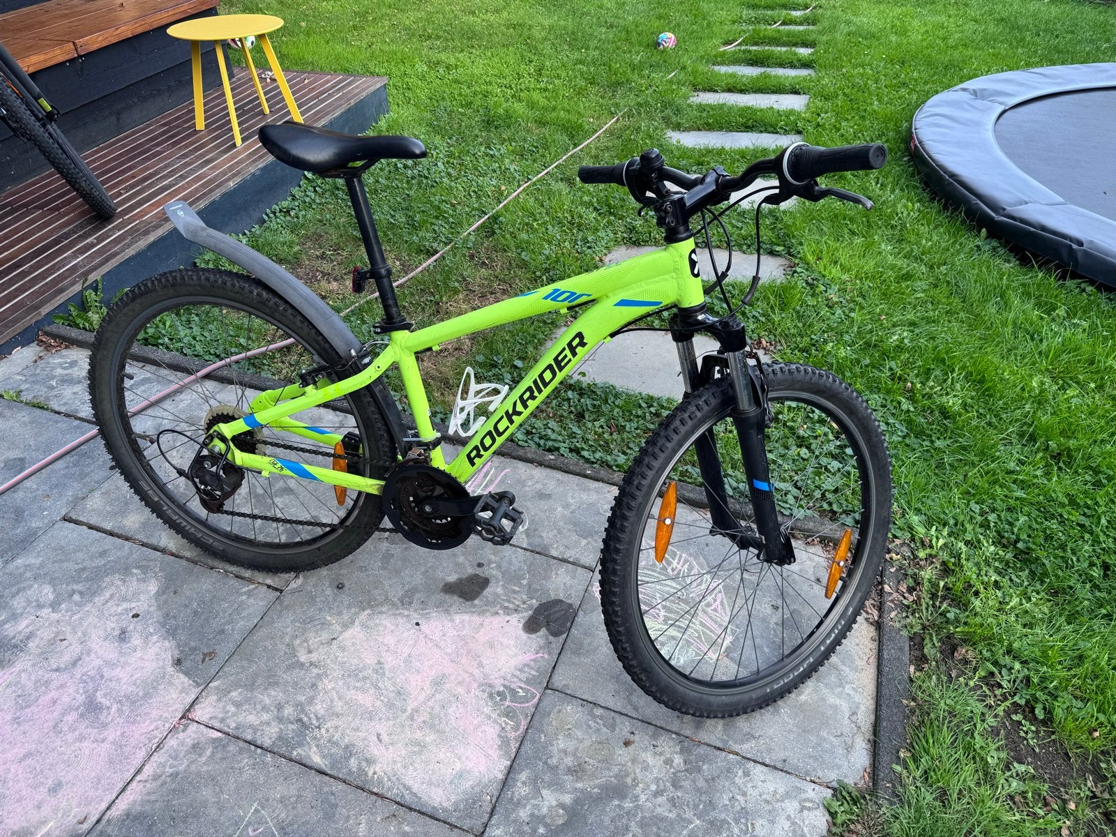Foto 3 van Rockrider ST100 Mountainbike - Nieuwe Ketting & Tandwielen
