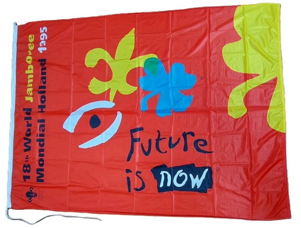 scouting Werelds Jamboree 1995 originele vlag 200x150 nieuw, Ophalen of Verzenden, Nieuw, Embleem, Speld of Insigne
