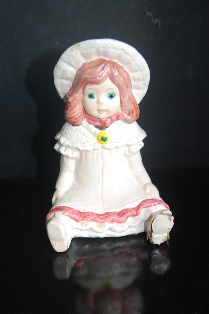 Brocante Spaarpot Holly Hobbie stijl 70s, Verzamelen, Verzenden, Gebruikt, Strip- of Tekenfilmfiguur
