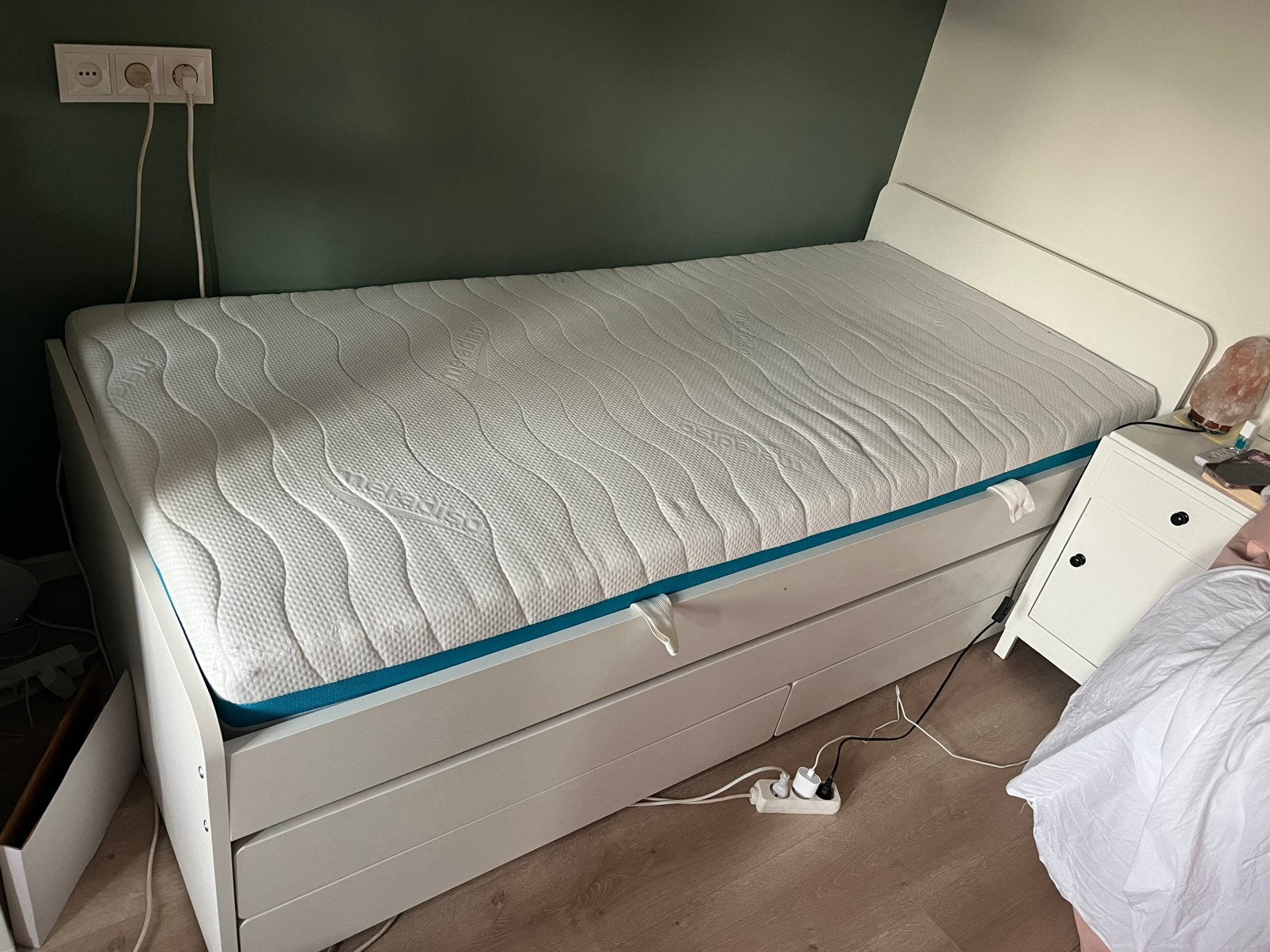 Släkt bed + logeerbed + lades Ikea, Ophalen, Gebruikt, 90 cm, Eenpersoons