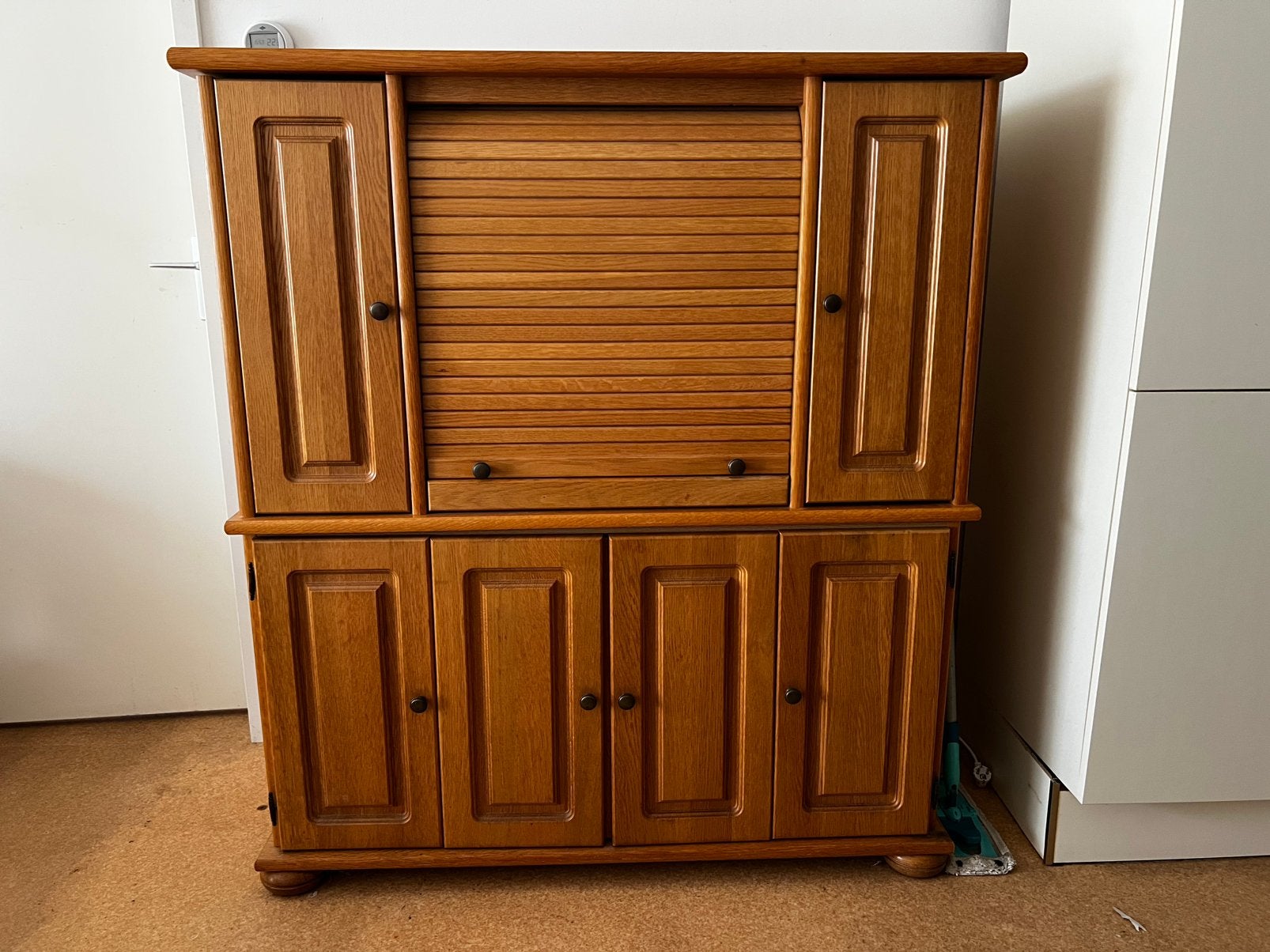 Houten computerkast, Huis en Inrichting, Kasten | Computermeubels, Ophalen, Gebruikt, 120 tot 170 cm