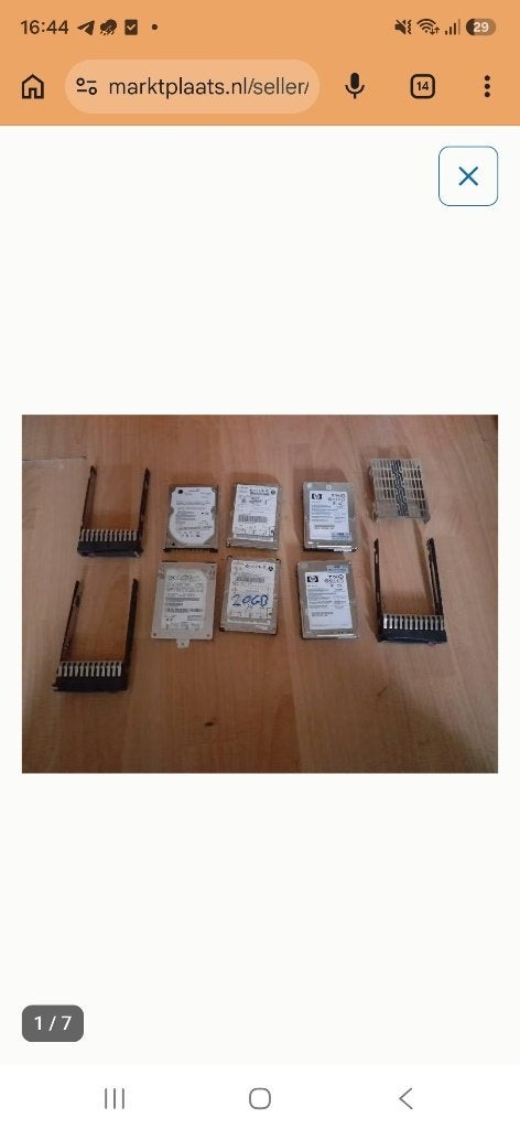 Diverse harde schijven voor laptops  inx extra s ., Ophalen, Intern, Zo goed als nieuw, USB