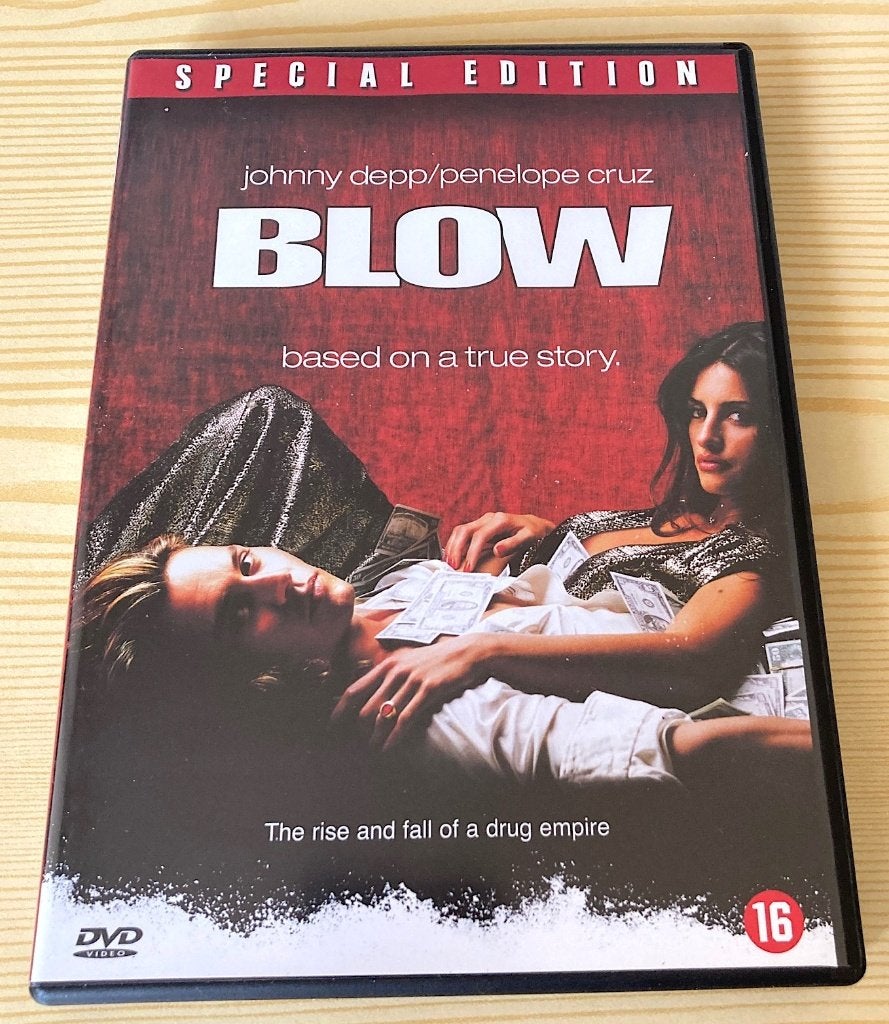 dvd Blow met Johnny Depp en Penélope Cruz, Ophalen, Vanaf 16 jaar, Waargebeurd drama, Nederlands