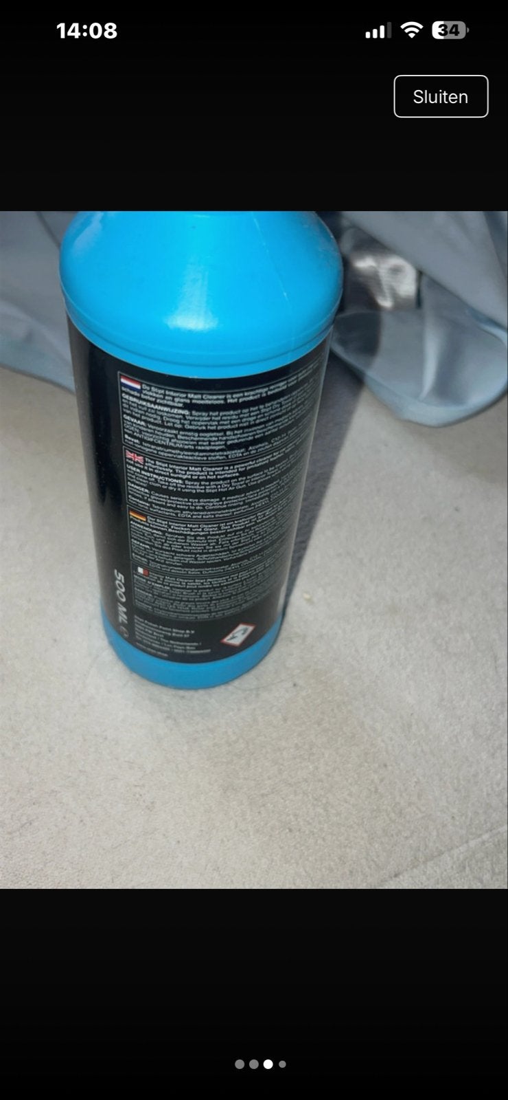 STIPT Interior Matt Cleaner 500 ML met sproeikop, Ophalen of Verzenden, Nieuw