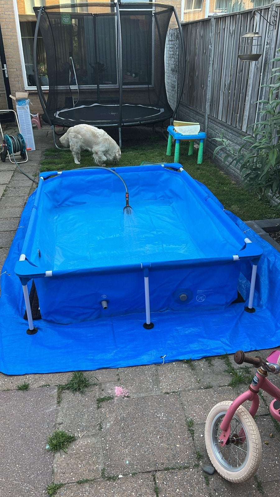 Bestway Steel Pro Zwembad 2.21m x 1.50m, Tuin en Terras, Zwembaden, Ophalen, Gebruikt, Minder dan 80 cm, Minder dan 200 cm