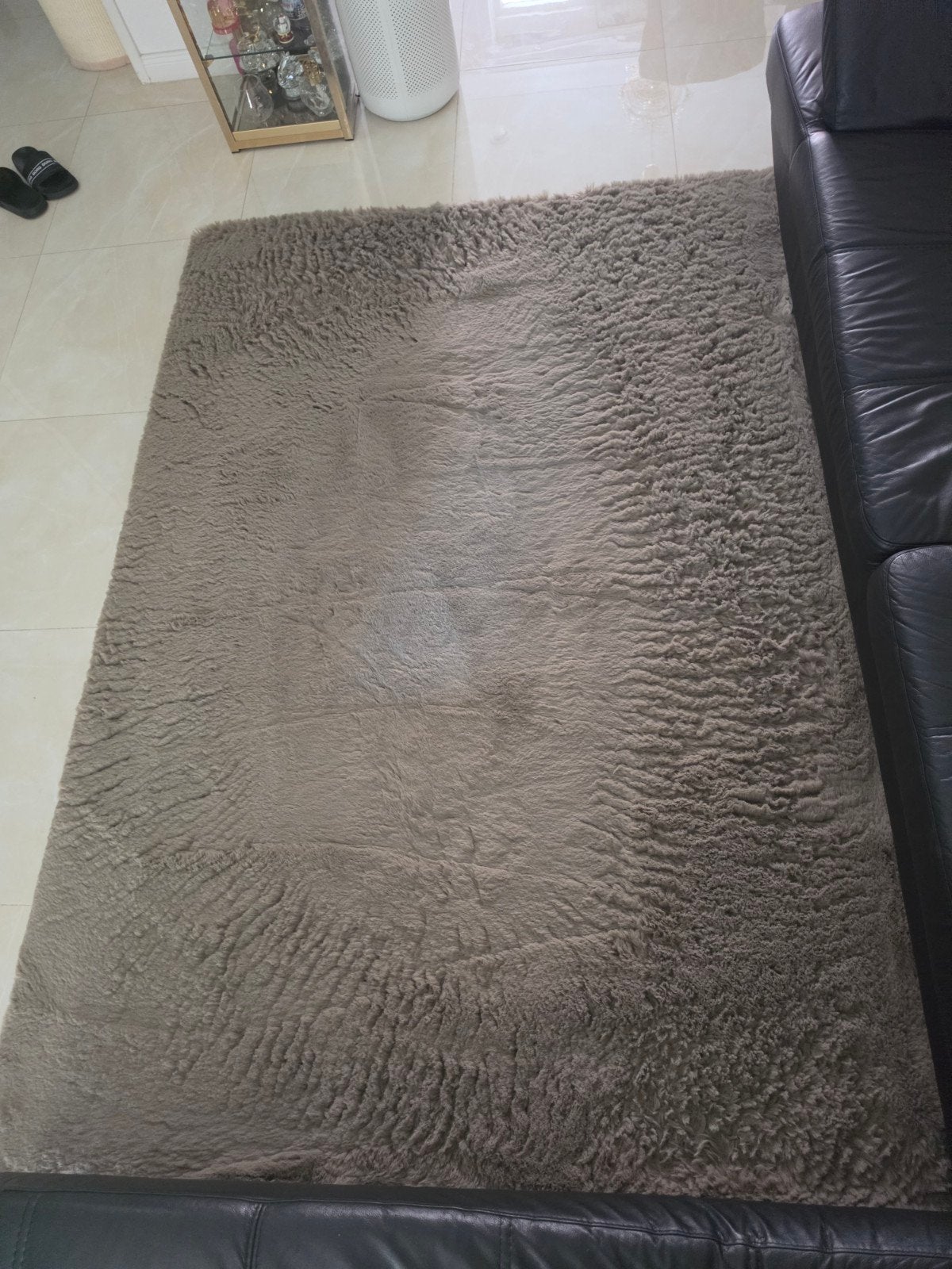 Vloerkleed Fred van Leer  Hampton 160x230 cm kleur Taupe, Ophalen, Gebruikt, Bruin, 150 tot 200 cm