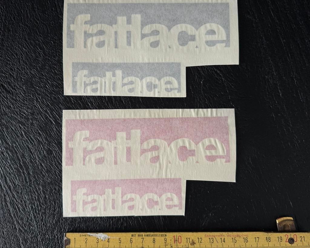 Fatlace, Basic en Average Auto Stickers Decals, Auto diversen, Autostickers, Ophalen of Verzenden