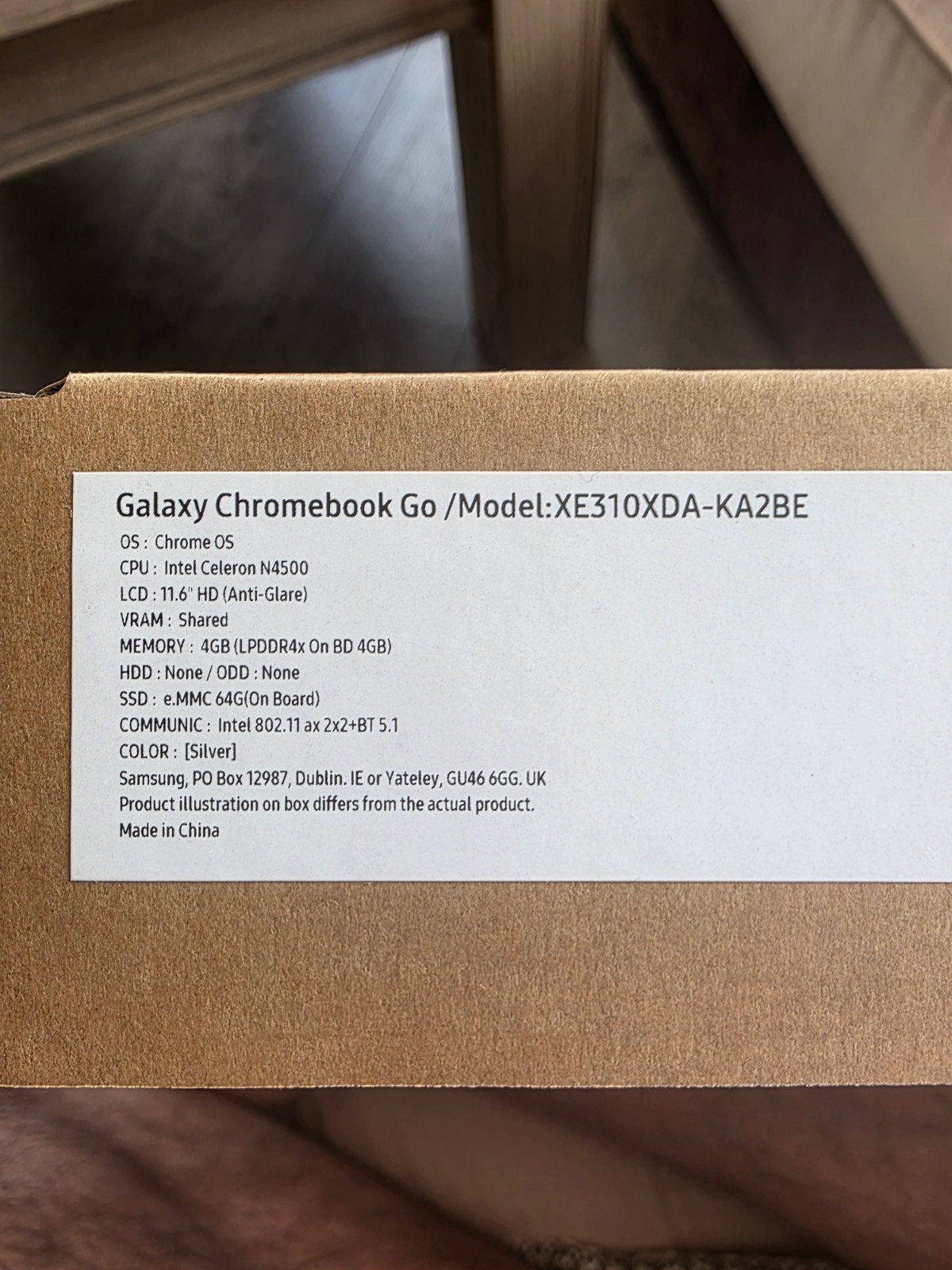 Samsung Galaxy Chromebook Go XE310XDA-KA2BE - Nieuw, 4 GB of minder, Nieuw, Ophalen of Verzenden, Samsung