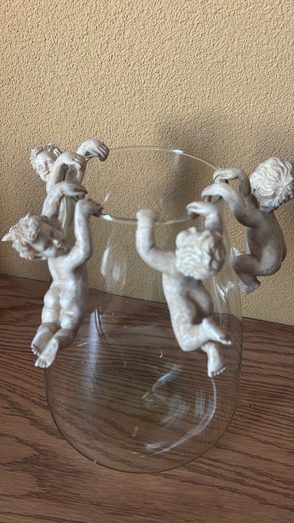 Vintage Hang Engelen, Putti, Cherubijn, Italiaanse Decoratie, Ophalen of Verzenden, Zo goed als nieuw, Overige typen